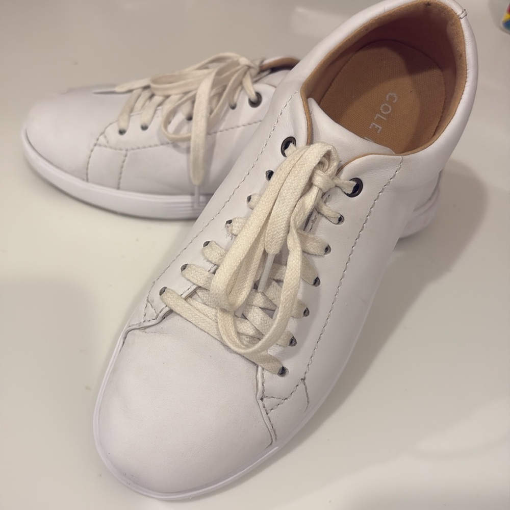 Cole Haan White Lace-Up Sneakers